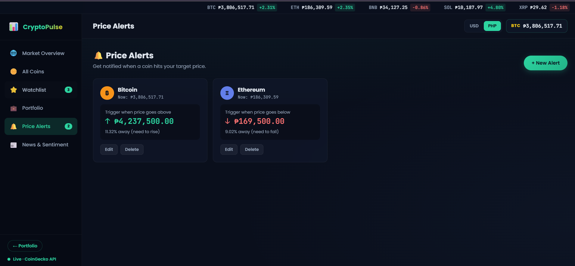 CryptoPulse Screenshot 3